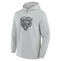 T-shirt à capuche manches longues en mélange tricolore Chicago Bears Elements Blaze pour homme Fanatics Gris
