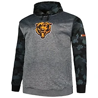 Sweat à capuche camouflage Big & Tall Fanatics Heather Charcoal pour hommes des Chicago Bears