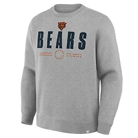 Sweat-shirt à capuche Fanatics gris chiné pour homme, édition limitée, des Chicago Bears