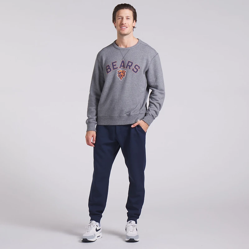 Sweat-shirt à capuche en tissu éponge boucle Fanatics Heather Grey pour homme des Chicago Bears