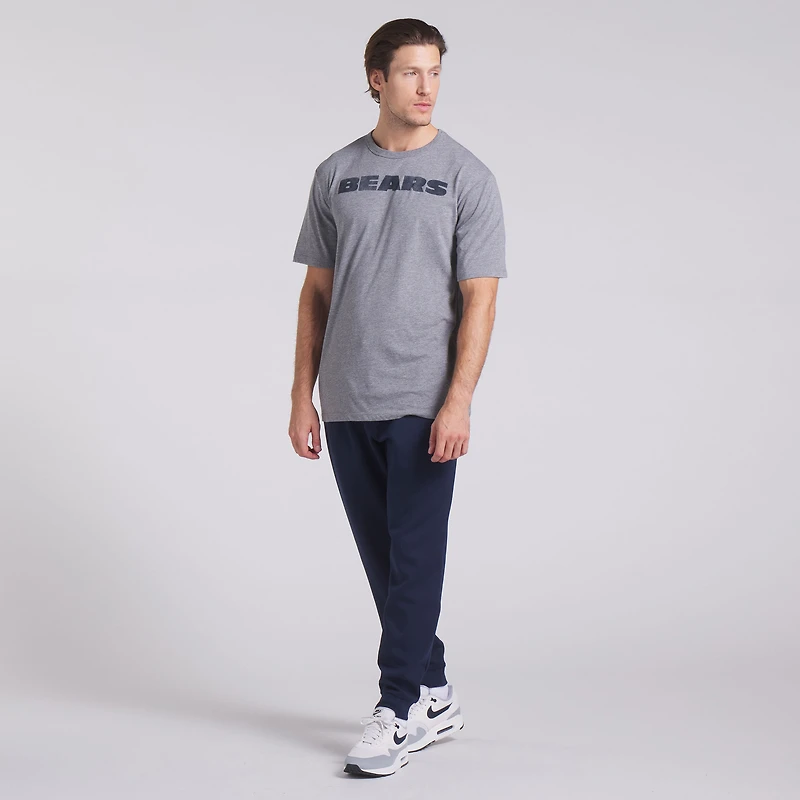 Men's Fanatics Heather Gray Chicago Bears Pass Rush Tri-Blend T-Shirt