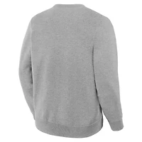 Men's Fanatics Heather Gray Chicago Bears Powerful Throw Legacy Pullover Sweatshirt