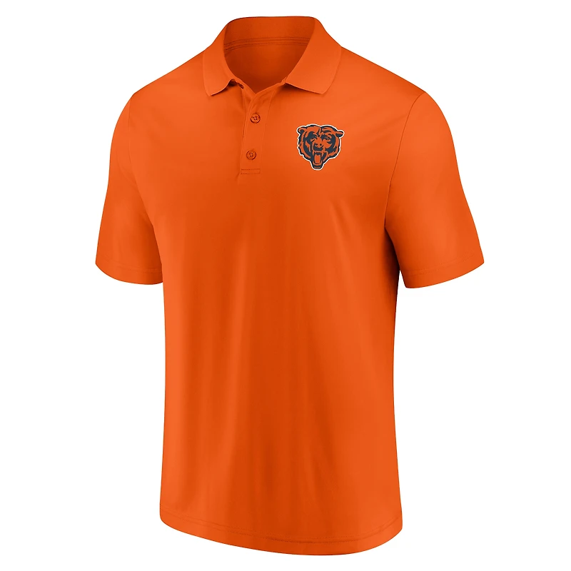 Men's Fanatics Navy/Orange Chicago Bears Home and Away 2-Pack Polo Set