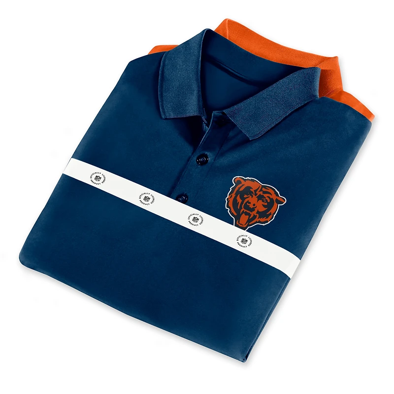 Men's Fanatics Navy/Orange Chicago Bears Home and Away 2-Pack Polo Set