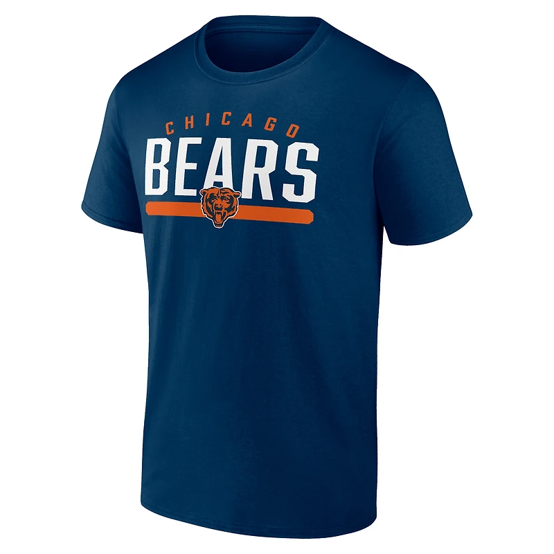 T-shirt bleu marine Fanatics Chicago Bears Arc and Pill pour hommes
