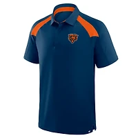 Men's Fanatics Navy Chicago Bears Back Around Raglan Polo