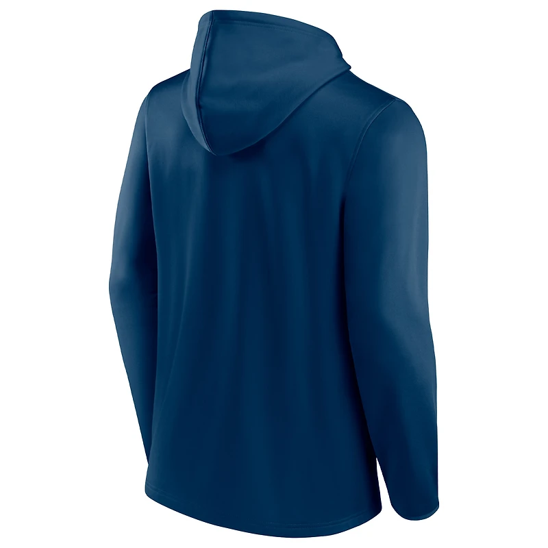 Sweat à capuche entièrement zippé Fanatics pour hommes, Chicago Bears Ball Carrier, bleu marine