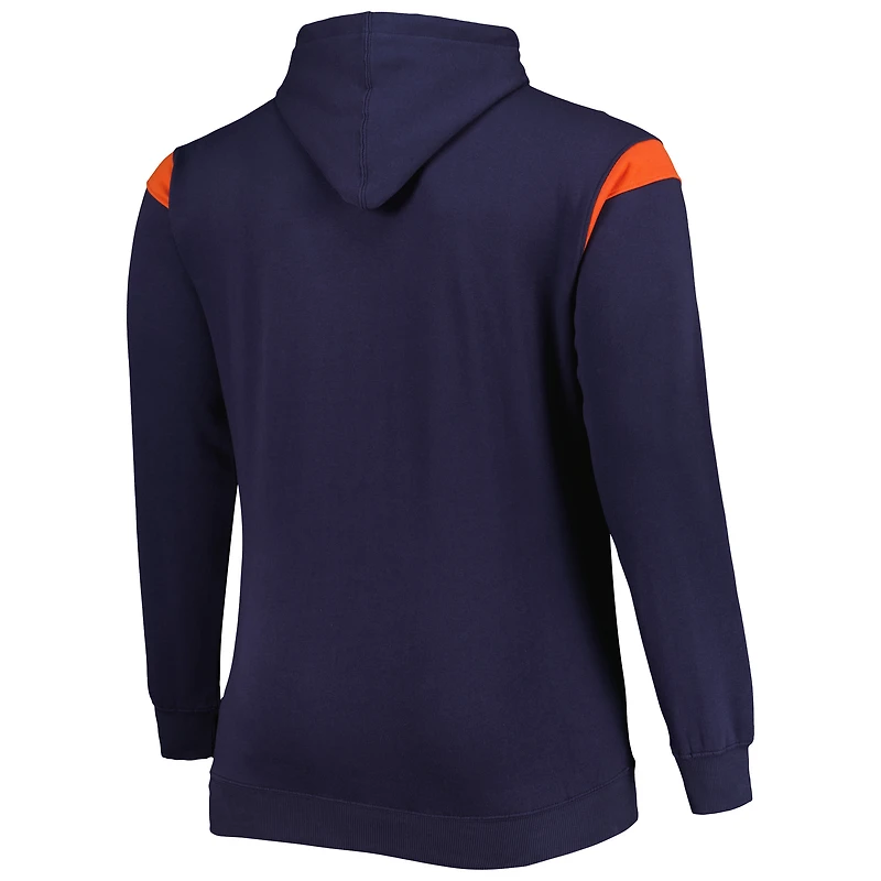 Sweat à capuche Fanatics Navy Chicago Bears Big & Tall Call the Shots pour hommes