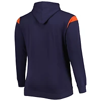 Sweat à capuche Fanatics Navy Chicago Bears Big & Tall Call the Shots pour hommes