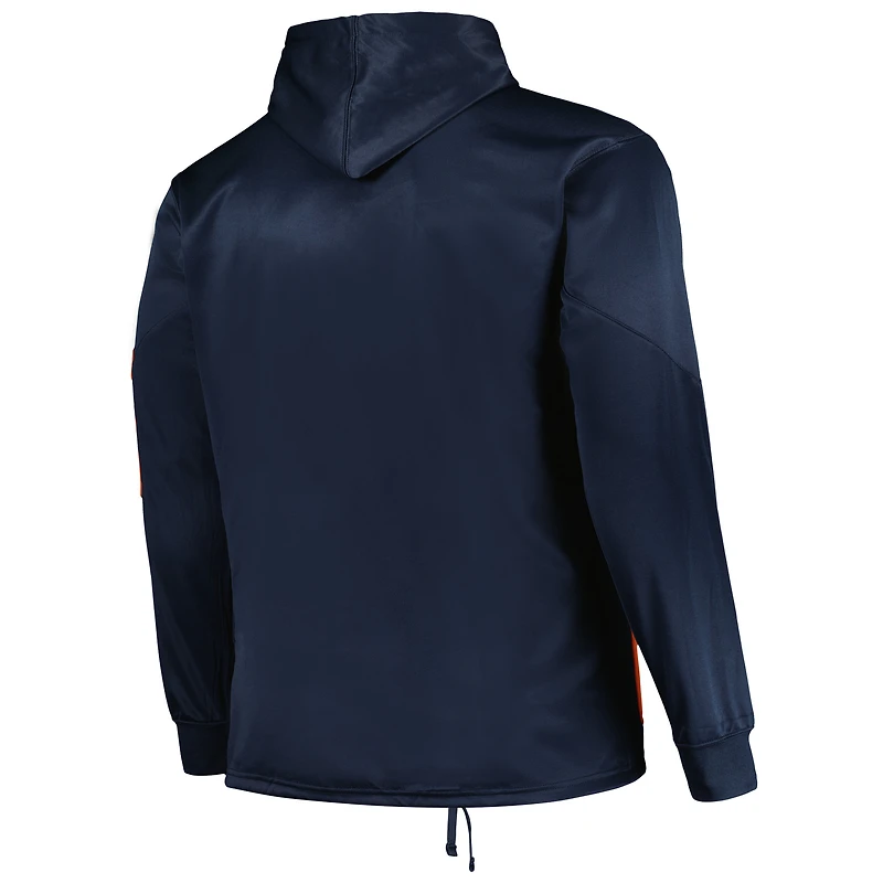 Men's Fanatics  Navy Chicago Bears Big & Tall Pullover Hoodie
