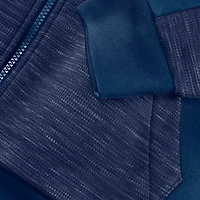 Sweat à capuche zippé bleu marine Chicago Bears Checkdown Pass pour homme