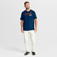 T-shirt Fanatics bleu marine pour homme, motif Chop Block Legacy des Chicago Bears
