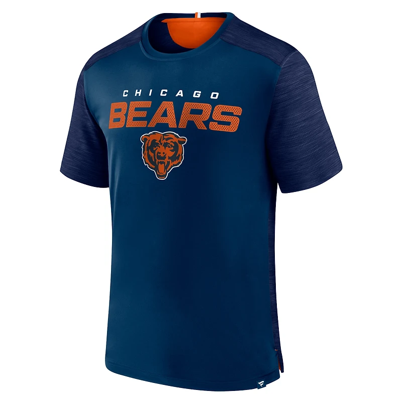 Men's Fanatics Navy Chicago Bears Defender Evo T-Shirt