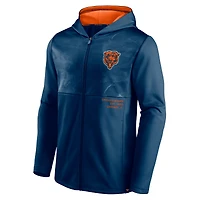 Veste à capuche entièrement zippée Fanatics pour hommes, bleu marine, Chicago Bears Defender