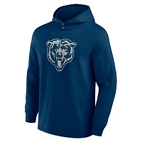 T-shirt à capuche manches longues pour homme Fanatics Navy Chicago Bears Elements Blaze Tri-Blend