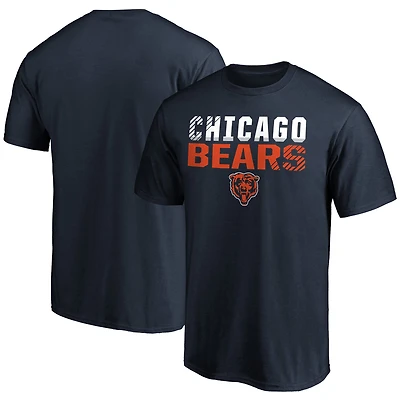 Men's Fanatics Navy Chicago Bears Fade Out T-Shirt