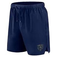 Short Fanatics bleu marine pour homme, style micro ton sur ton, des Chicago Bears