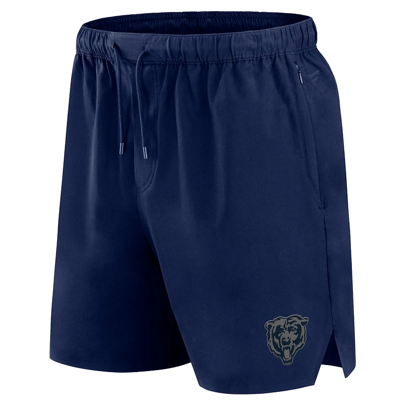Men's Fanatics Navy Chicago Bears Front Office Micro Tonal Shorts