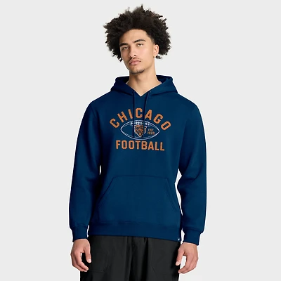 Men's Fanatics Navy Chicago Bears Fumblerooski Legacy Pullover Hoodie