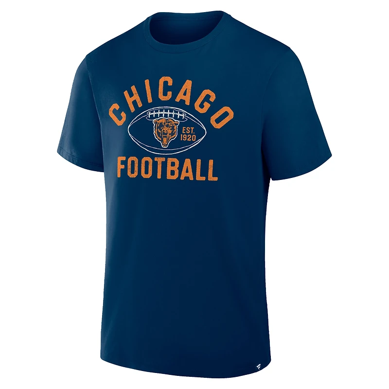Men's Fanatics Navy Chicago Bears Fumblerooski Legacy T-Shirt