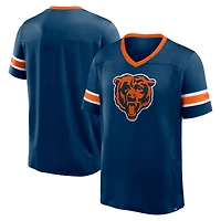 Men's Fanatics Navy Chicago Bears Hometown Premium Hashmark V-Neck T-Shirt