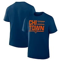 T-shirt Fanatics bleu marine pour homme, motif Hometown True Favorite des Chicago Bears