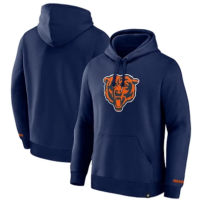 Men's Fanatics  Navy Chicago Bears Legacy Fleece Pullover Hoodie