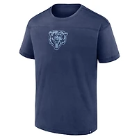T-shirt Fanatics bleu marine pour homme, modèle mini ton sur ton