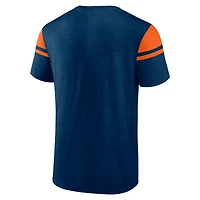 Men's Fanatics Navy Chicago Bears Old School Play Slub T-Shirt
