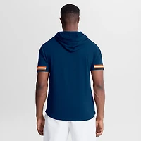 Men's Fanatics Navy Chicago Bears Optimal Play Short Sleeve Hooded T-Shirt