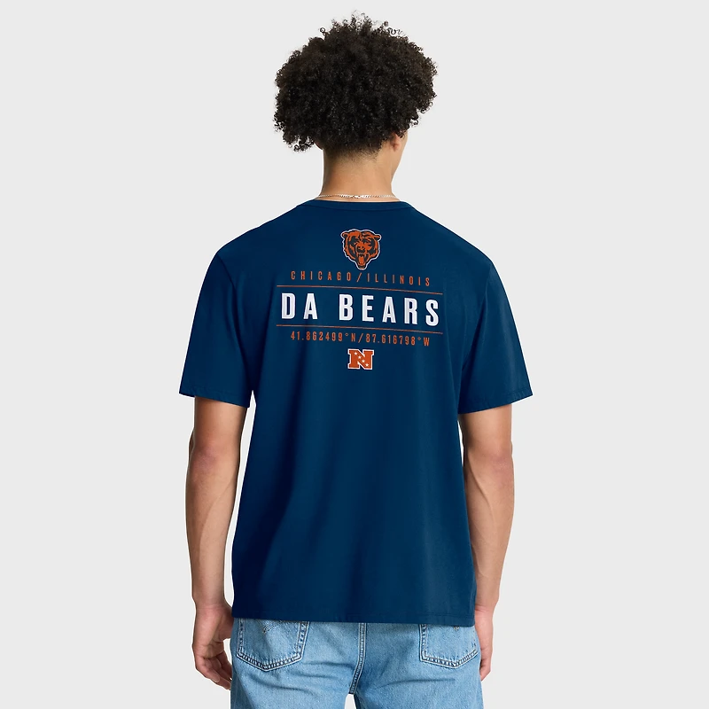 T-shirt Fanatics bleu marine pour homme avec poche passe-passe des Chicago Bears