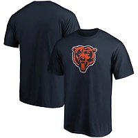 T-shirt homme Fanatics bleu marine avec logo principal des Chicago Bears