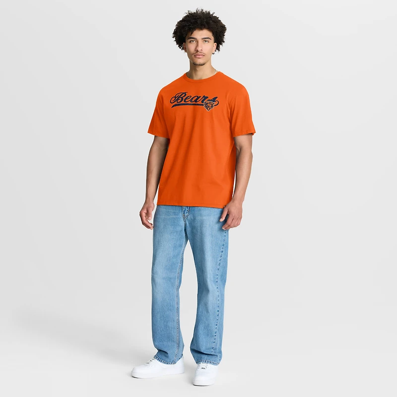 Men's Fanatics Orange Chicago Bears Fluid Motion Legacy T-Shirt