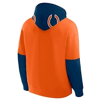 Men's Fanatics Orange Chicago Bears Helmet Pullover Hoodie