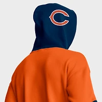 Men's Fanatics Orange Chicago Bears Helmet Pullover Hoodie