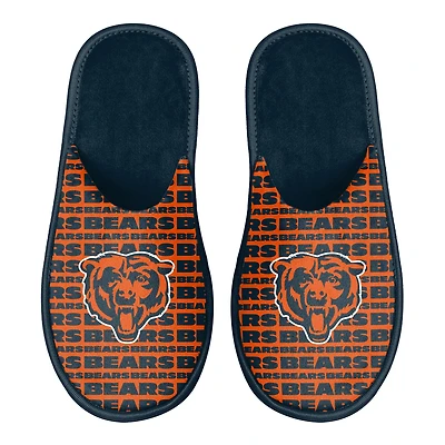 Men's FOCO Chicago Bears Scuff Logo Slide Slippers