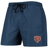FOCO Navy Chicago Bears Magic Print Palm Short de bain traditionnel pour homme
