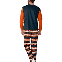 Ensemble de pyjama FOCO bleu marine Chicago Bears Wordmark Ugly pour homme