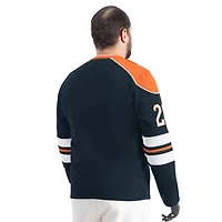 Sweat-shirt ras du cou adaptatif Lord Stanley bleu marine G-III Sports by Carl Banks pour homme, Chicago Bears