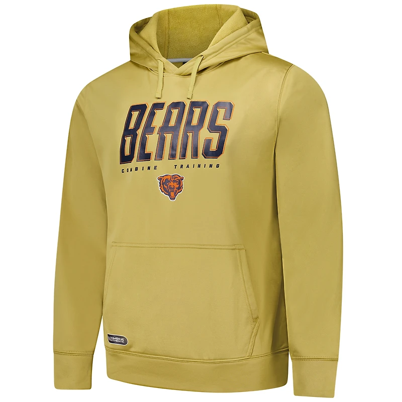 Men's Gold Chicago Bears Top Ranked Pullover Hoodie