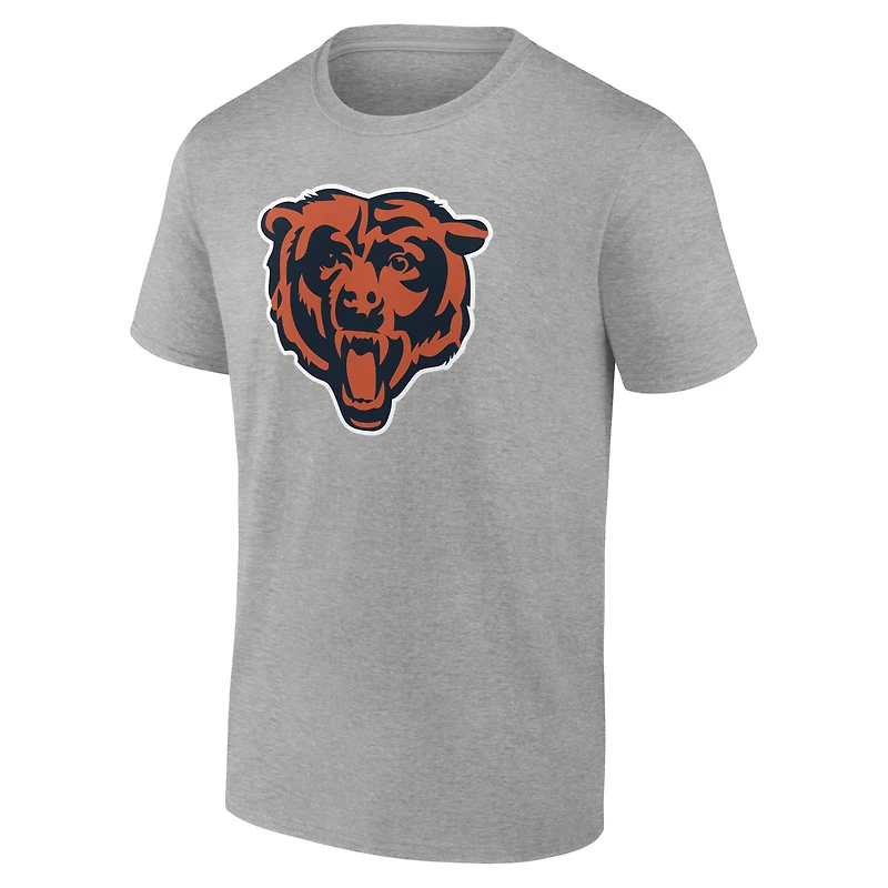 T-shirt authentique personnalisé avec nom et numéro des Chicago Bears, gris, pour homme