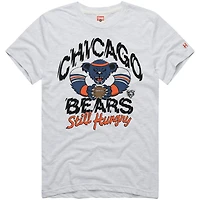 Men's Homage  Ash Chicago Bears NFL x Grateful Dead Tri-Blend T-Shirt