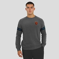 Sweat-shirt à manches longues raglan tri-blend gris chiné foncé J. Palmer pour homme des Chicago Bears