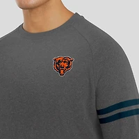 Men's J. Palmer Dark Heather Gray Chicago Bears Players Lounge Raglan Tri-Blend Sweatshirt