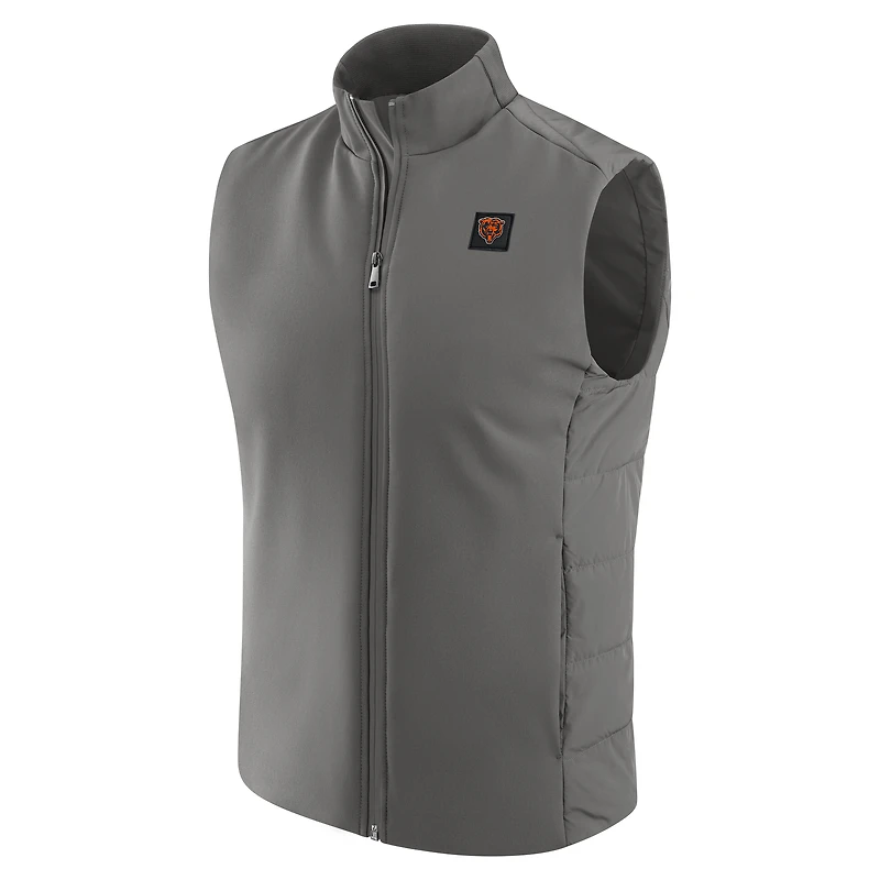 Men's J. Palmer  Graphite Chicago Bears Front Office Full-Zip Vest
