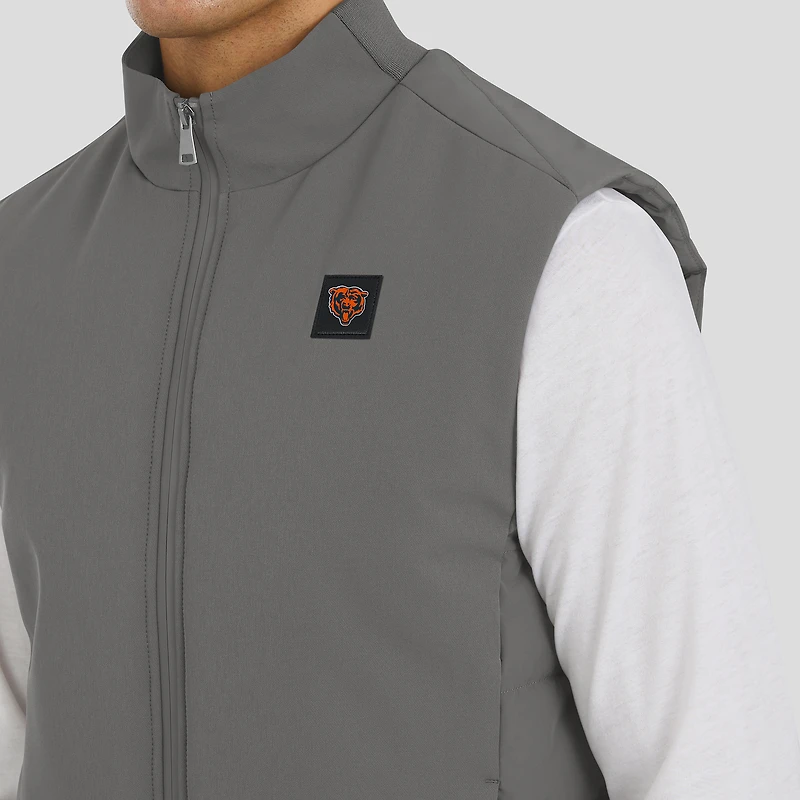 Men's J. Palmer  Graphite Chicago Bears Front Office Full-Zip Vest