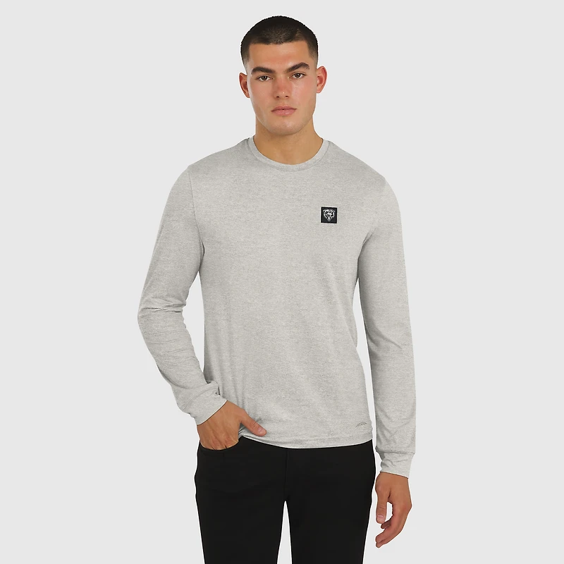 T-shirt à manches longues gris J. Palmer pour homme, motif Chicago Bears, quatre points