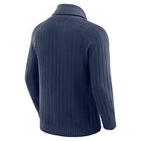 Men's J. Palmer Navy Chicago Bears The Playmaker Cardigan Raglan Sweater