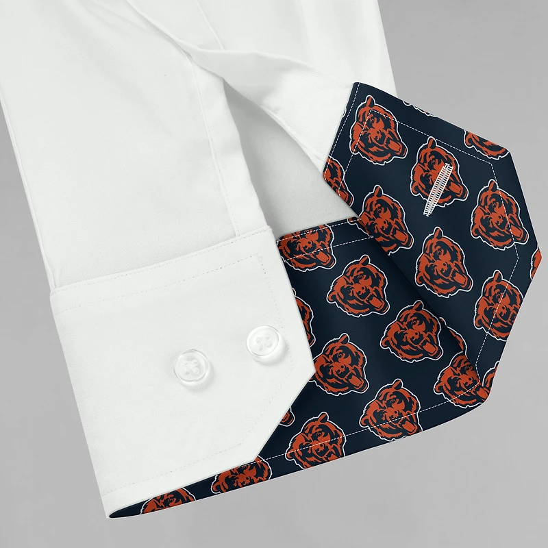 Men's J. Palmer White Chicago Bears Man-In-Motion Long Sleeve Button-Up Dress Shirt