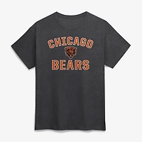 T-shirt homme en coton anthracite avec logo Chicago Bears et arche de la victoire